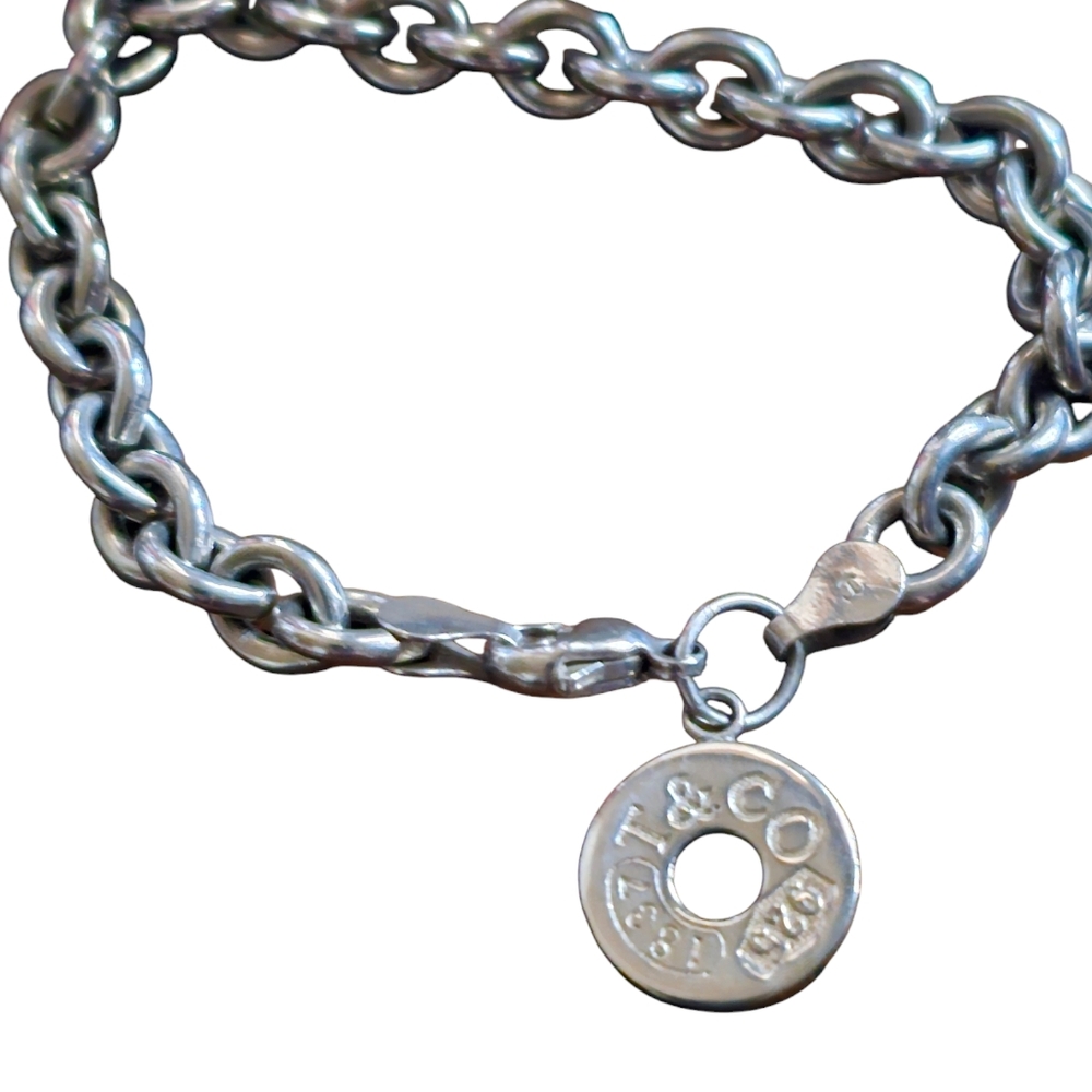 Authentic Tiffany and Co. Sterling Silver Charm Bracelet! - Picture 7 of 14